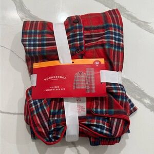 Wondershop Kids Red and Blue Plaid Underwear Set